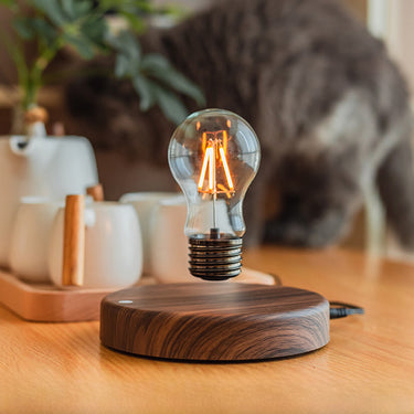 Levitating Edison LED Desk Lamp – Magnetic Floating Bulb